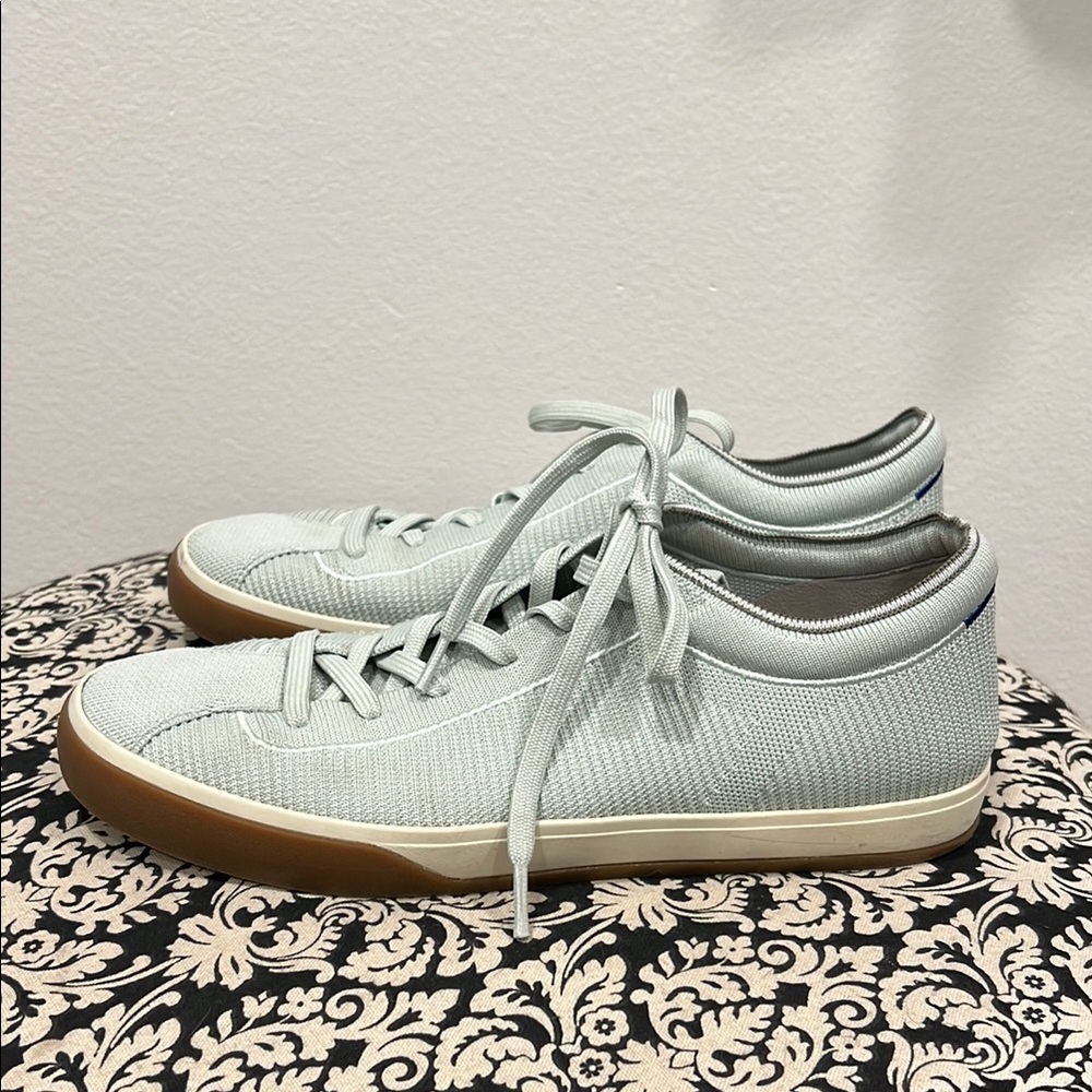 Rothy’s The Original Lace Up Sneaker in Seafoam- Women’s 12